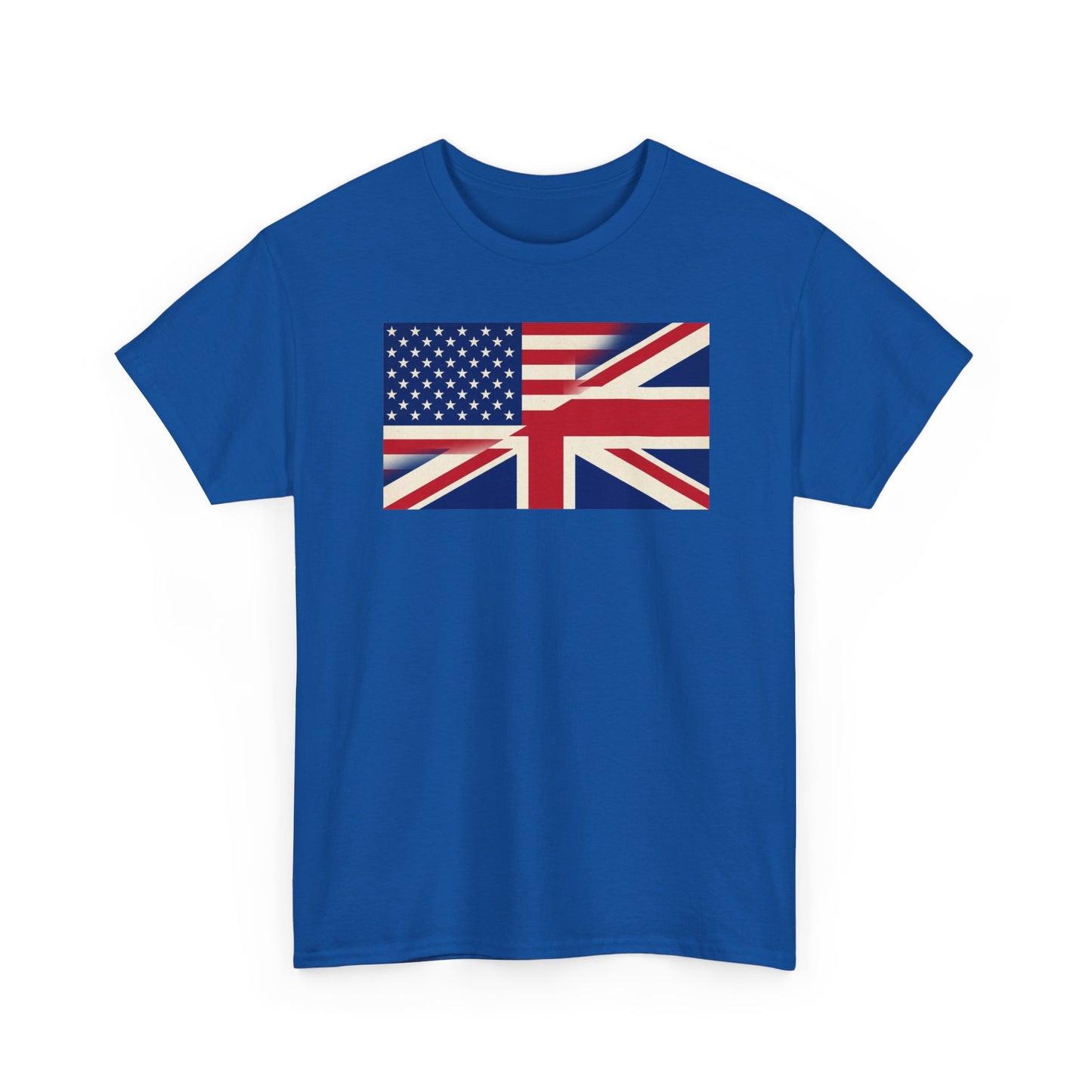 USA-UK Flag Graphic Tee — American British Union Jack Mashup T-Shirt