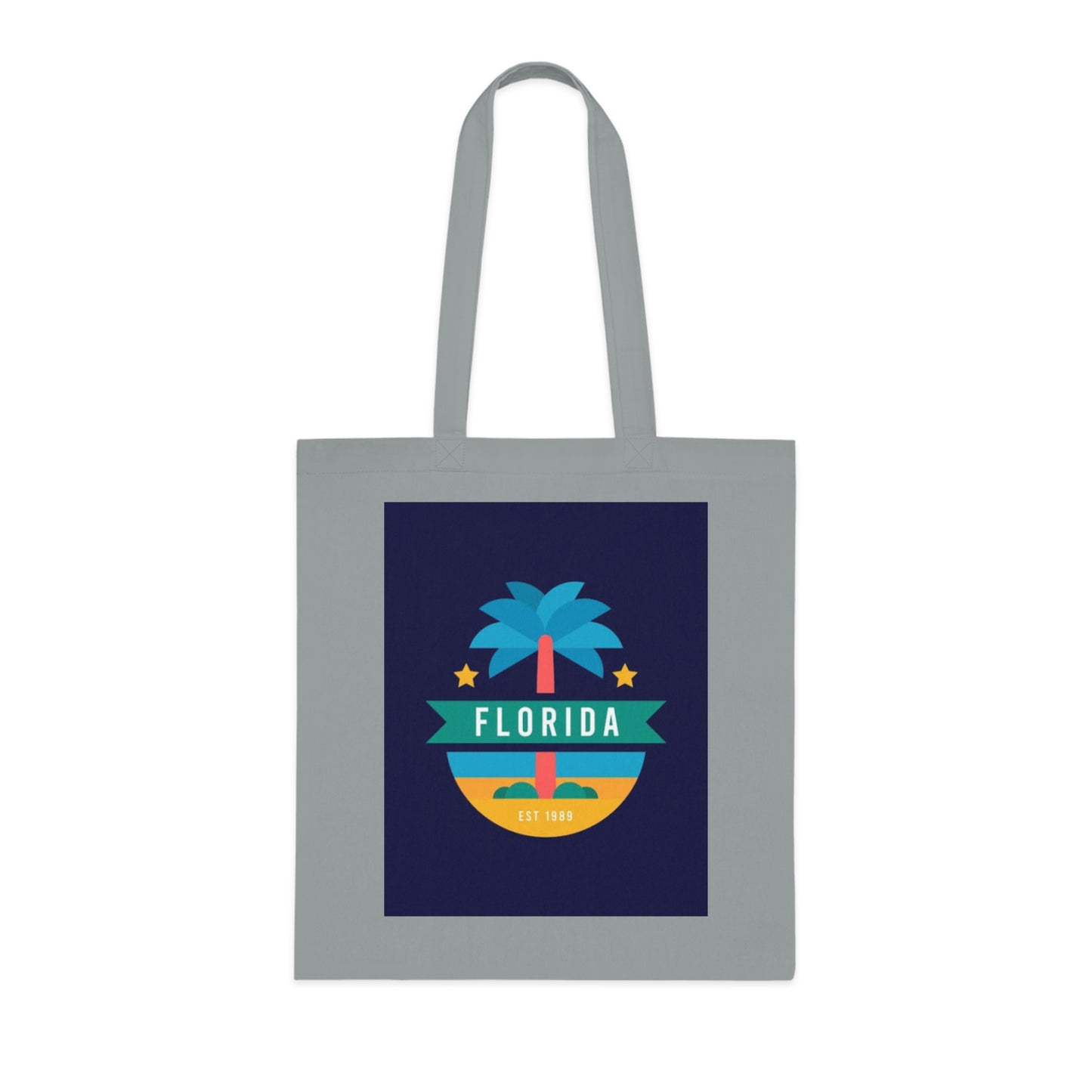 Florida Palm Beach Tote Bag – Retro State Travel Cotton Tote