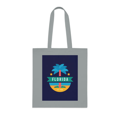Florida Palm Beach Tote Bag – Retro State Travel Cotton Tote