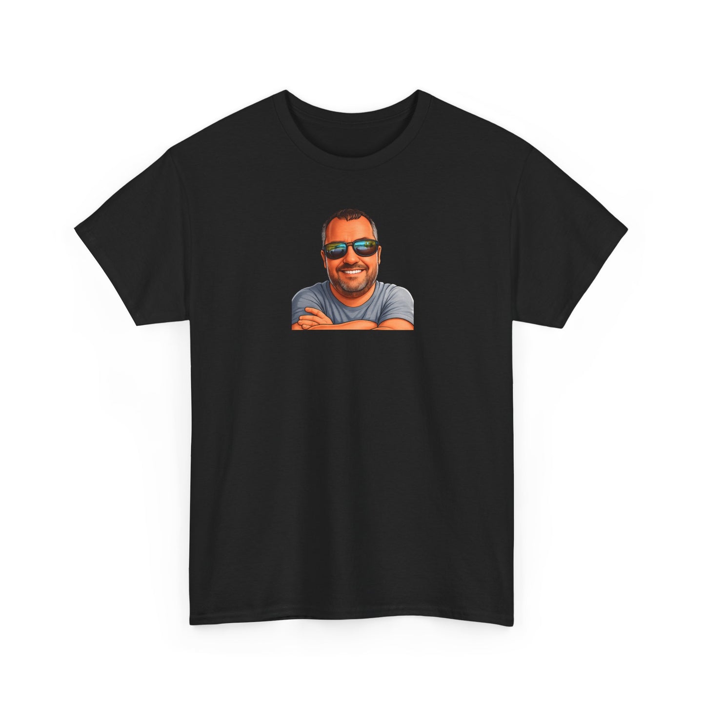 Graphic Tee — 'Two Things Are Infinite' Funny Quote T-Shirt with Sunglasses Portrait