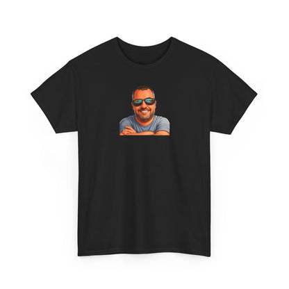 Graphic Tee — 'Two Things Are Infinite' Funny Quote T-Shirt with Sunglasses Portrait