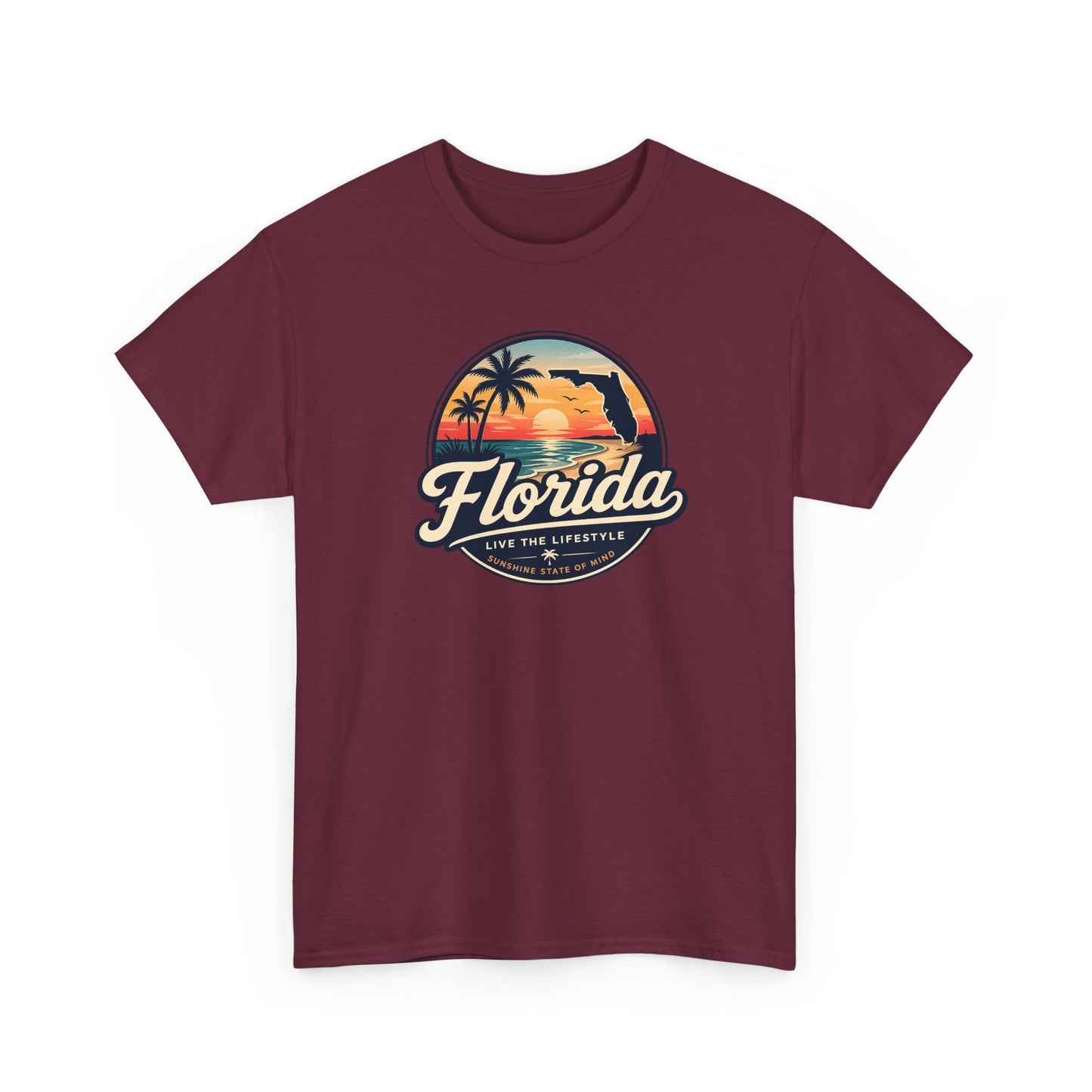 Florida Sunset Tee — Vintage Palm Beach Graphic T-Shirt