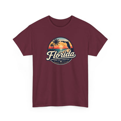 Florida Sunset Tee — Vintage Palm Beach Graphic T-Shirt