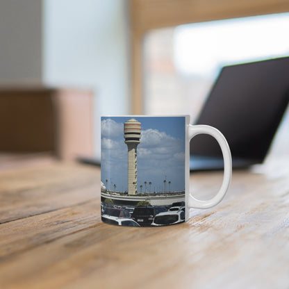 Virgin Atlantic at Orlando International Airport Photo Mug — Virgin Atlantic Jet Ceramic Coffee Cup (11oz/15oz)