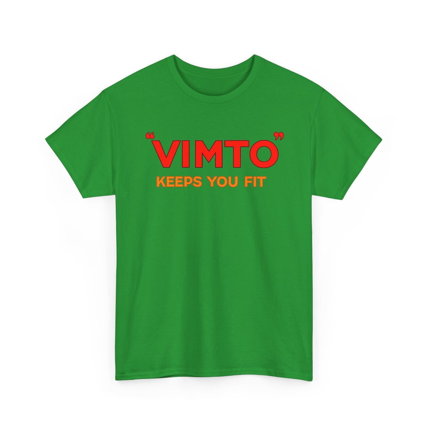 VIMTO "Keeps You Fit" Graphic Tee — Retro Beverage Logo T-Shirt