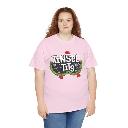 T-Shirt — "Tinsel Tits" Funny Christmas Wreath Holiday Tee