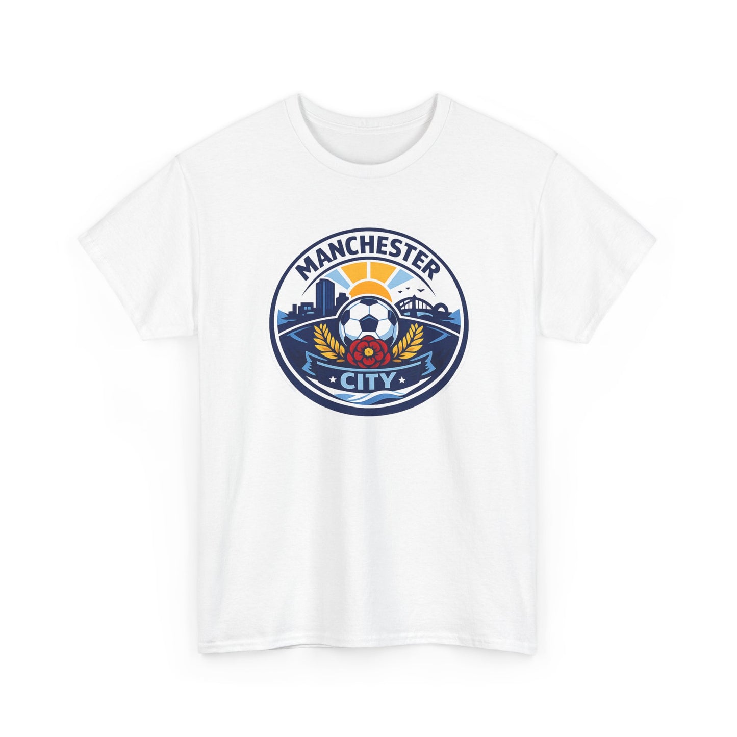 Manchester City Unofficial Soccer Logo T-Shirt — Football Fan Tee