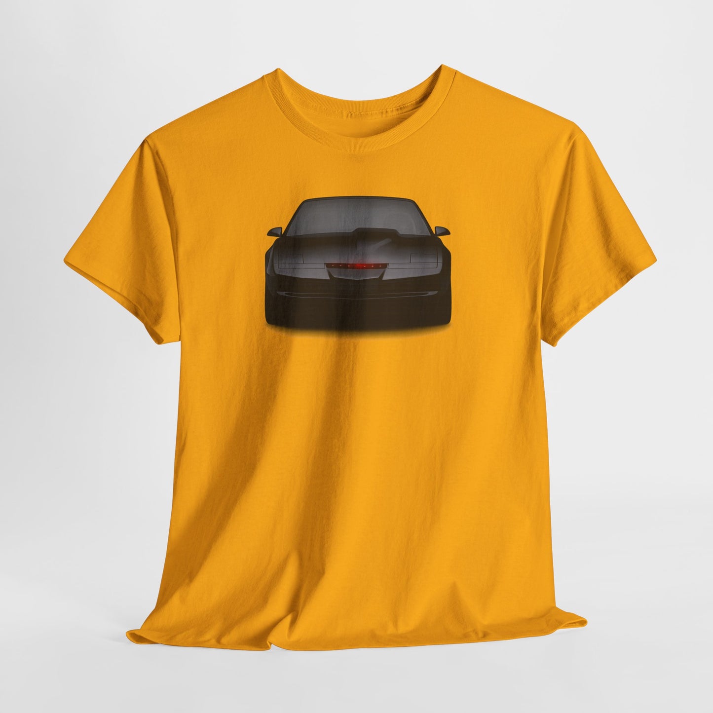 KITT-Inspired Retro Sports Car Tee — Front View Knight Rider Car Graphic Shirt