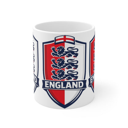 England Crest Unofficial Ceramic Coffee Mug — 11oz & 15oz