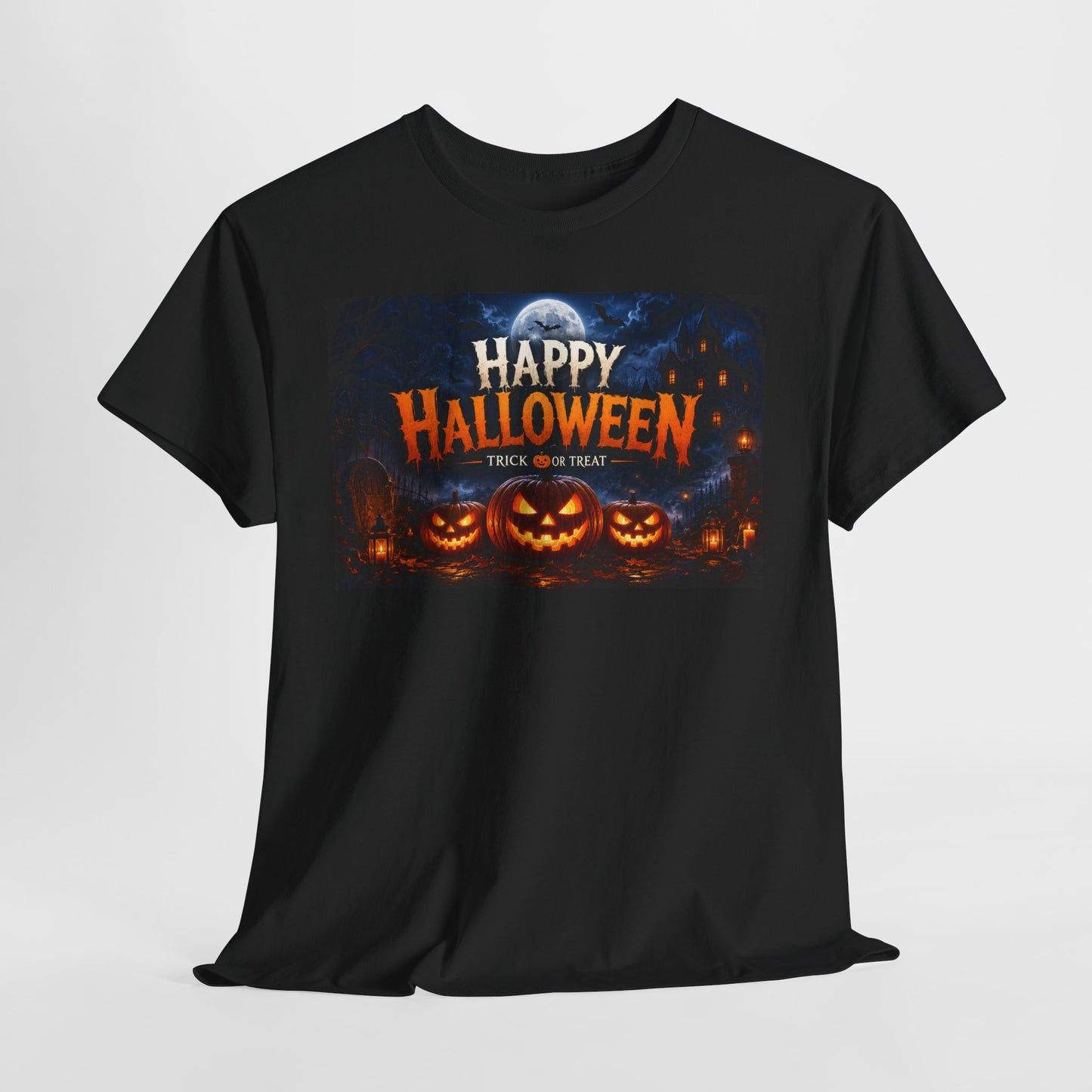 Happy Halloween T-Shirt – Trick or Treat Pumpkin Jack-o'-Lantern Tee