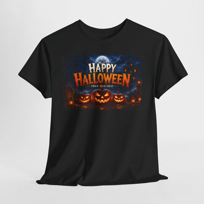 Happy Halloween T-Shirt – Trick or Treat Pumpkin Jack-o'-Lantern Tee
