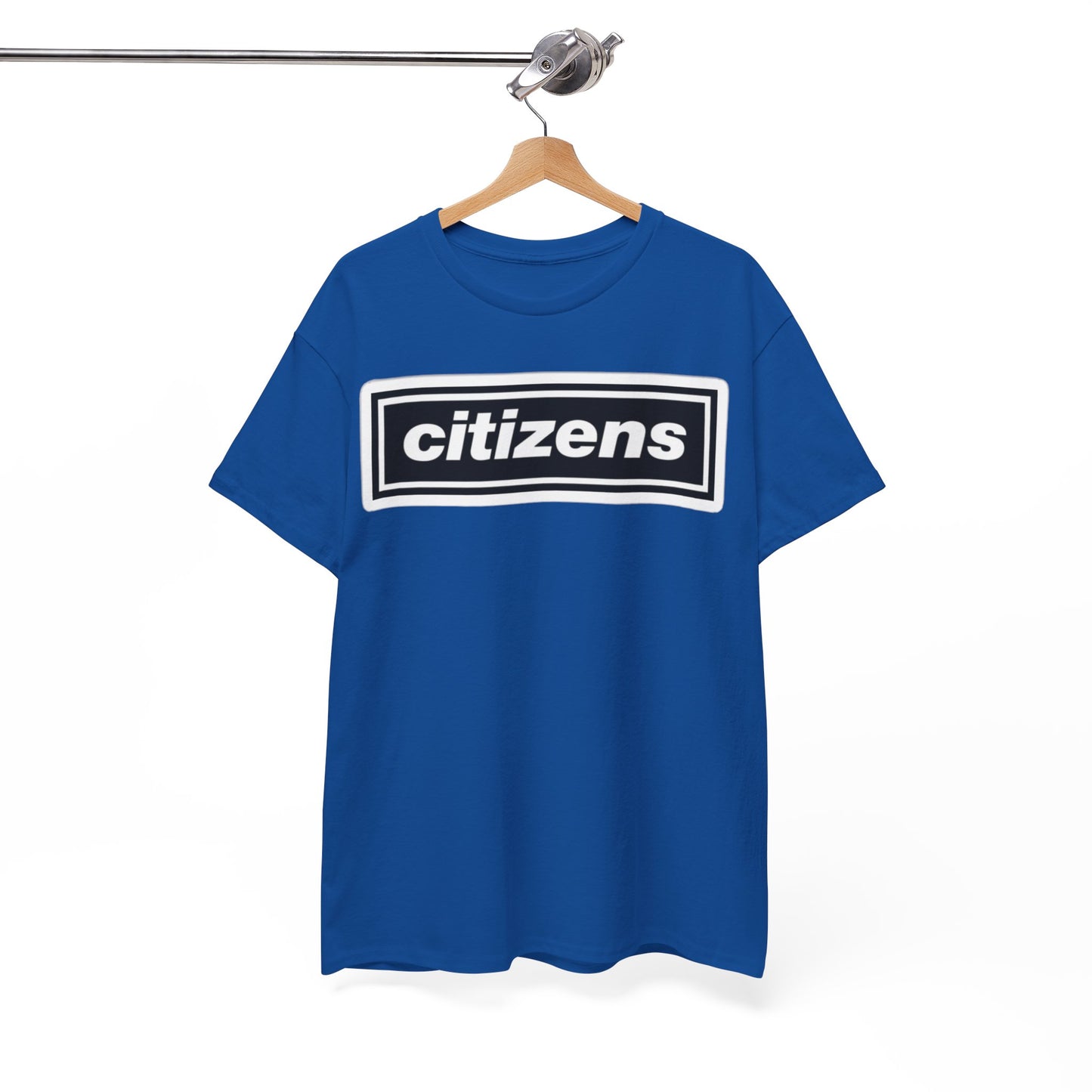 Citizens Manchester City Logo T-Shirt — Minimal Retro Box-Logo Tee