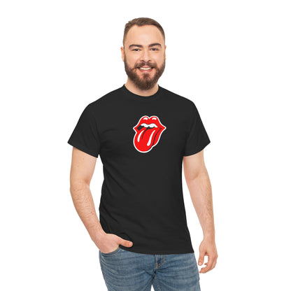 Rock Retro Red Tongue and Lips Graphic Tee