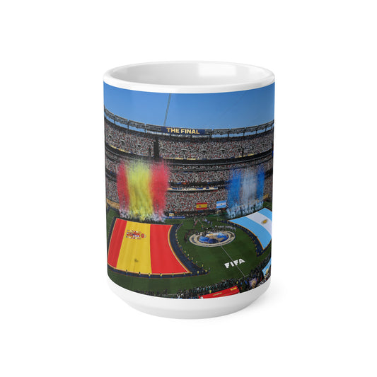 World Cup Final 2026 Stadium Ceramic Mug — National Flag Kickoff Design (11oz & 15oz)
