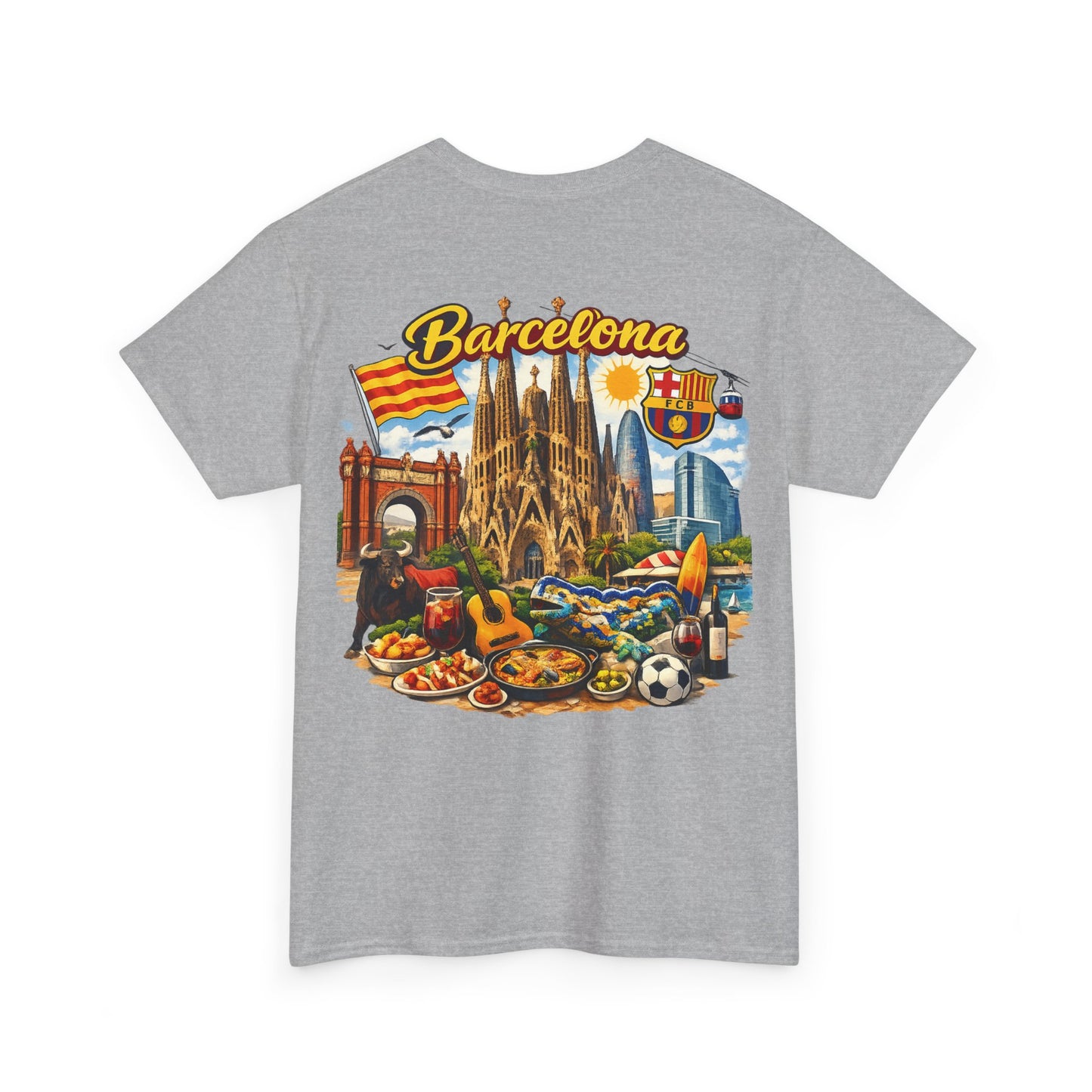 Barcelona Souvenir T‑Shirt — Vintage City Collage Tee