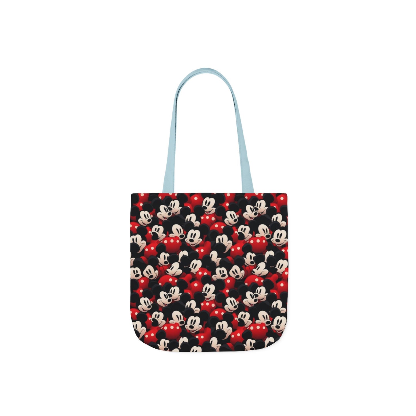 Mickey Mouse Canvas Tote — Retro Cartoon Character Allover Print
