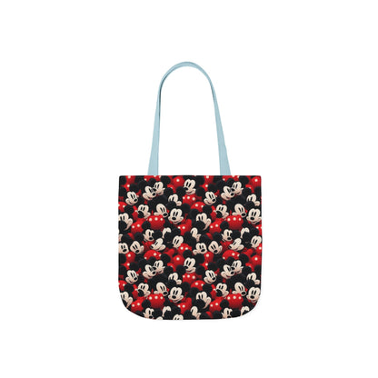 Mickey Mouse Canvas Tote — Retro Cartoon Character Allover Print