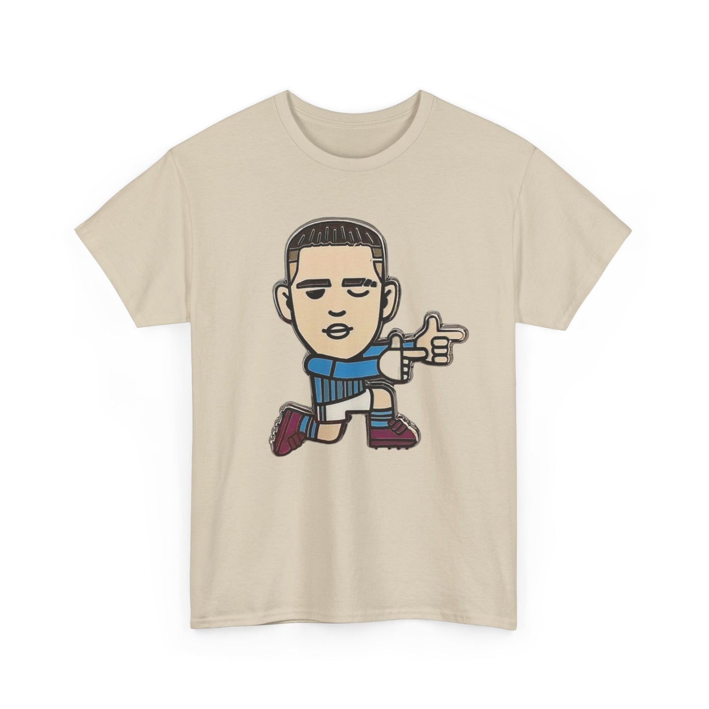 Phil Foden Cartoon Dance Pose Tee - Funky Character Graphic T-Shirt