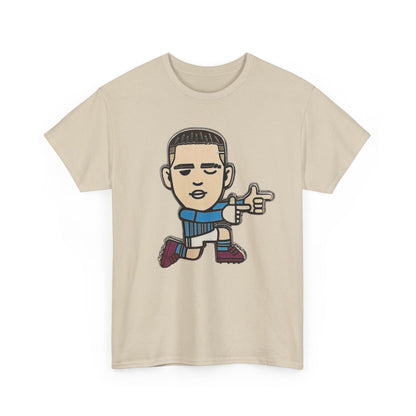 Phil Foden Cartoon Dance Pose Tee - Funky Character Graphic T-Shirt