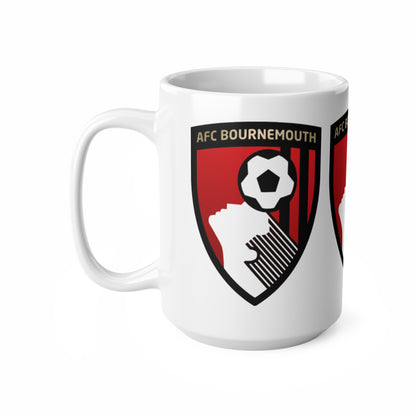 AFC Bournemouth Football Crest Mug, Ceramic Coffee Cup 11oz & 15oz