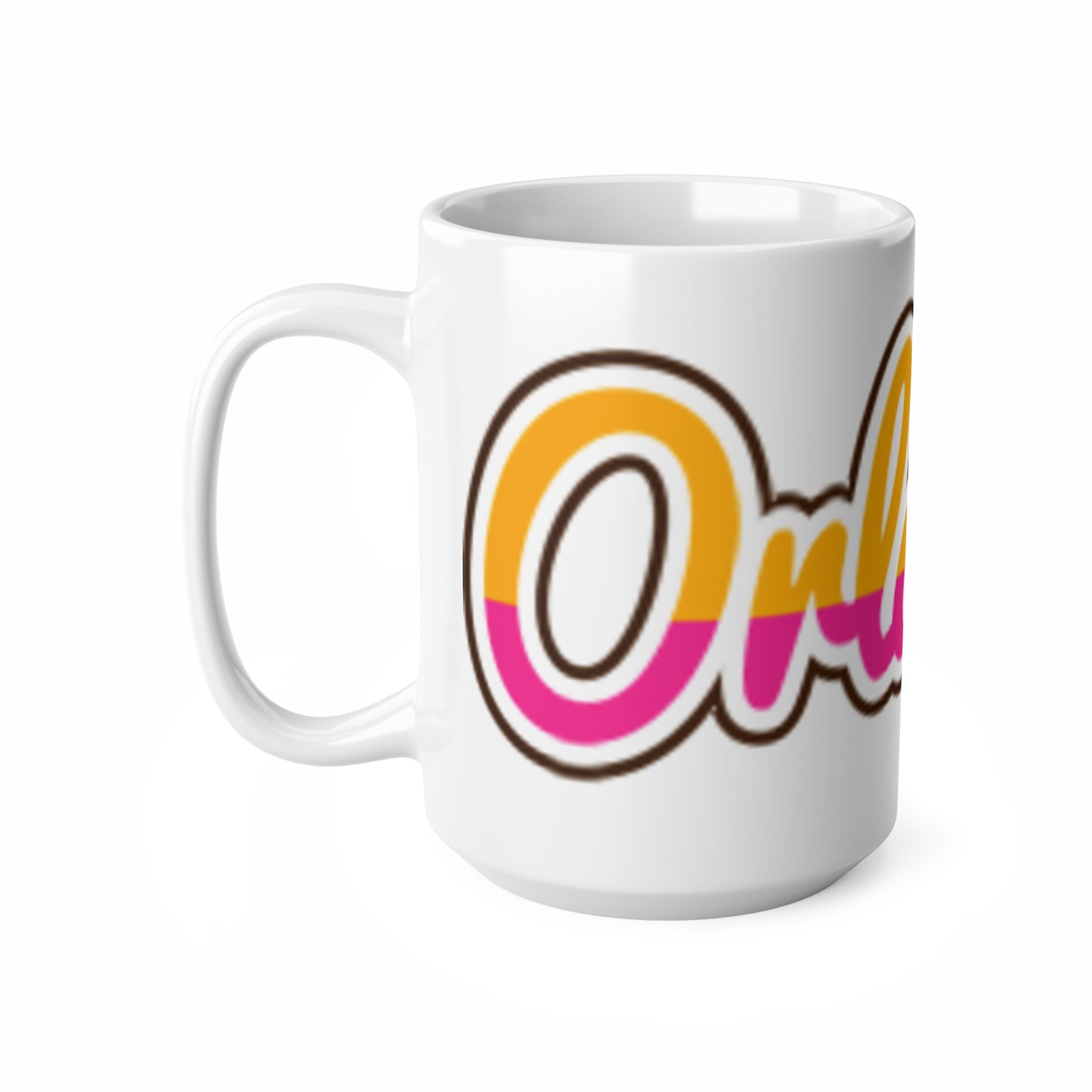 Orlando Retro Script Ceramic Mug — Colorful City Souvenir (11oz & 15oz)