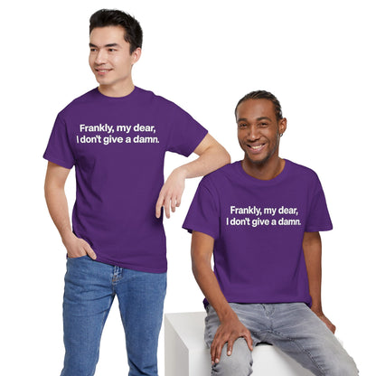Frankly, My Dear Tee — Classic Quote Graphic T‑Shirt