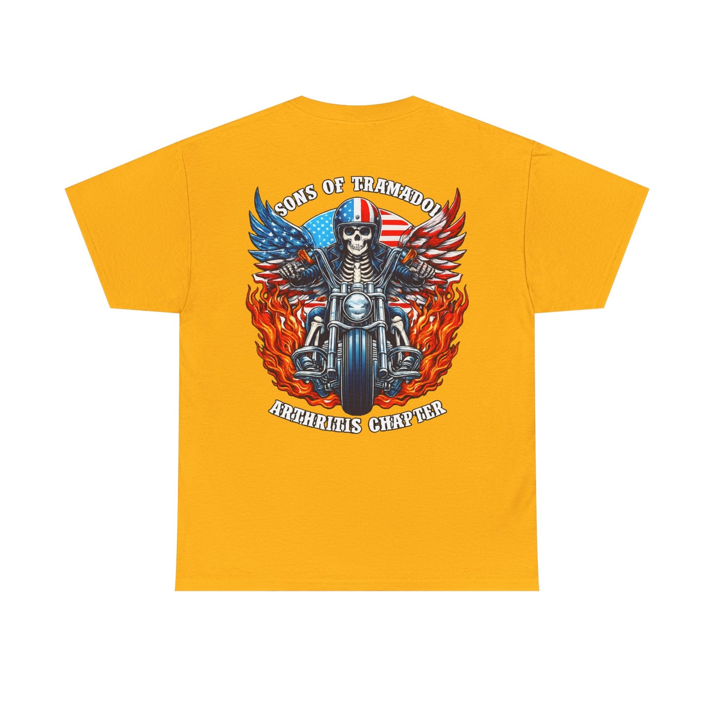 Biker Skull Motorcycle Tee — Sons of Tradition Archangels Chapter Graphic Shirt