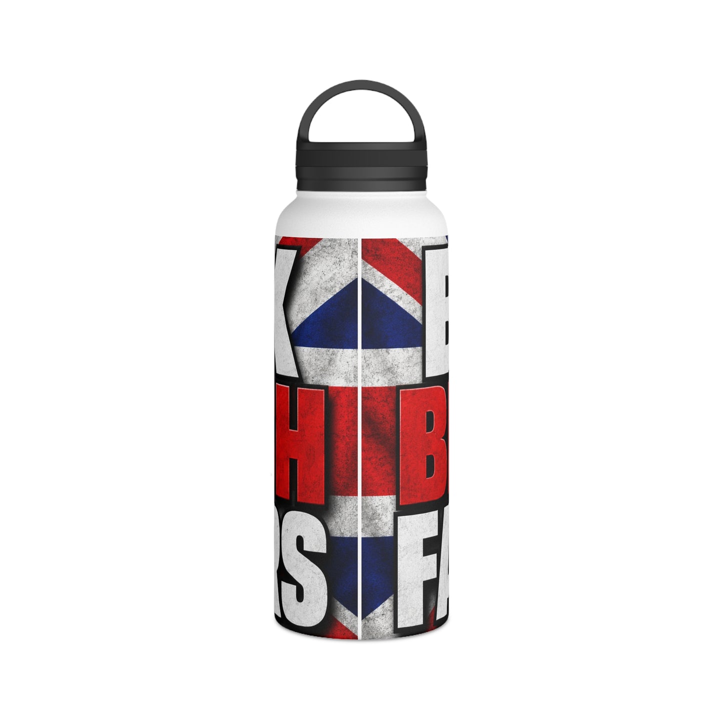 Back British Farmers Stainless Steel Water Bottle — Union Jack Patriotic Insulated Bottle
