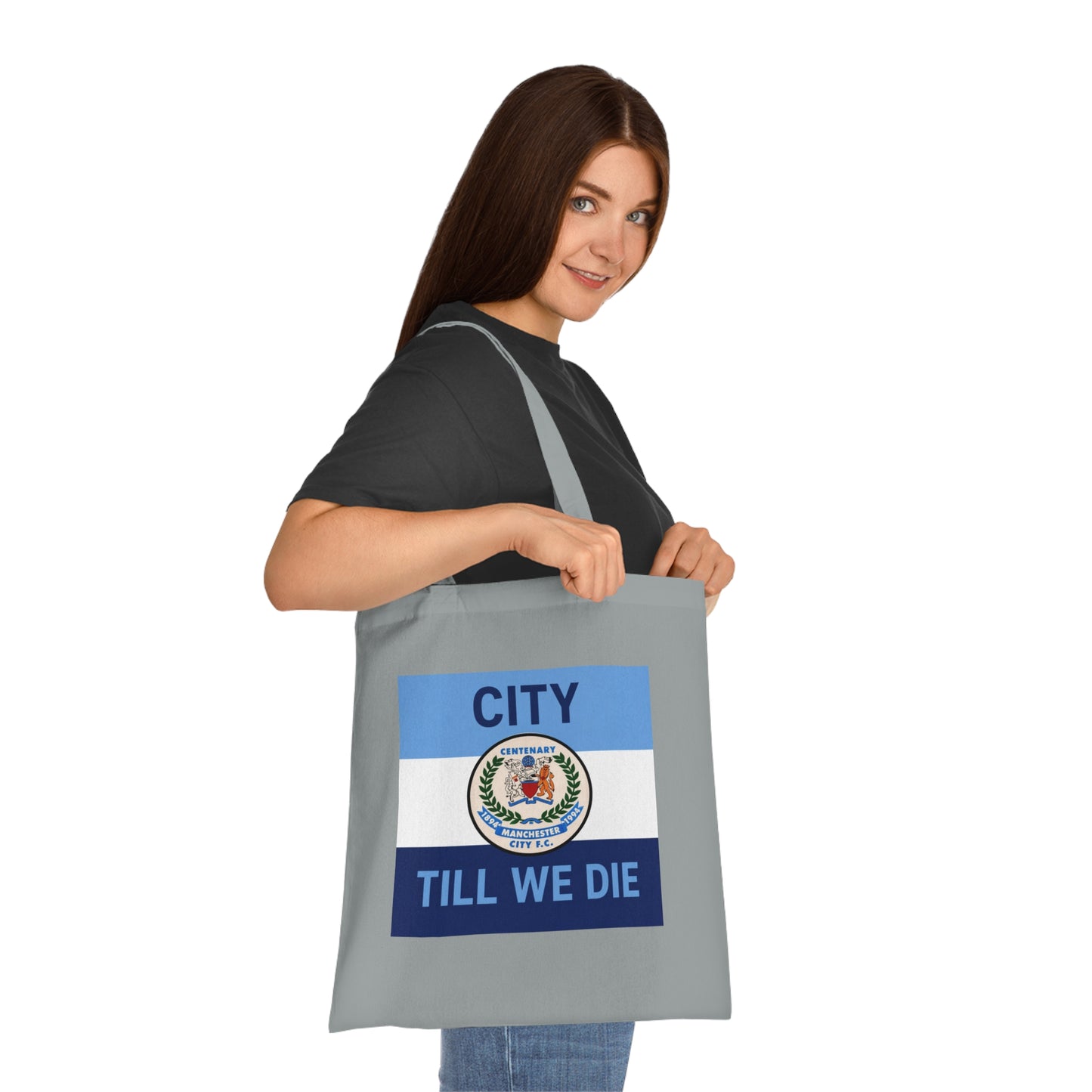 City Till We Die Cotton Tote - Football Fan Flag Tote Bag