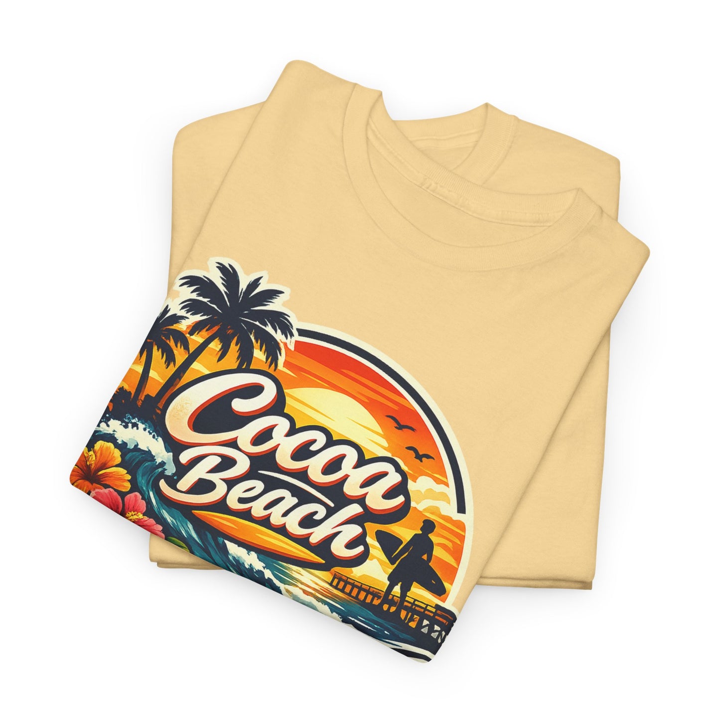 Cocoa Beach Vintage Sunset T-Shirt
