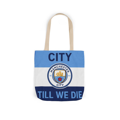 City Till We Die Unofficial Canvas Tote Bag — Manchester Football Fan Bag