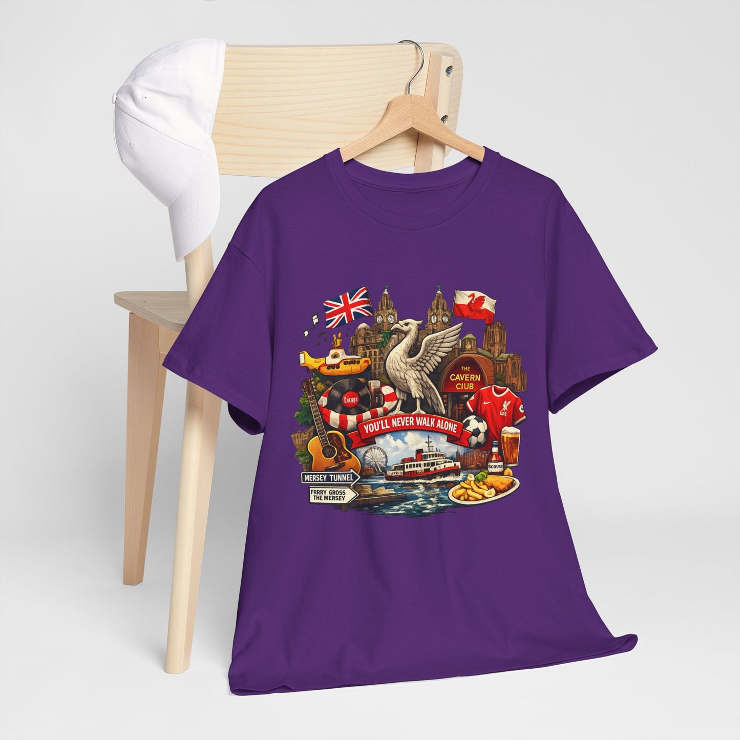 Liverpool Landmarks & You'll Never Walk Alone T-Shirt