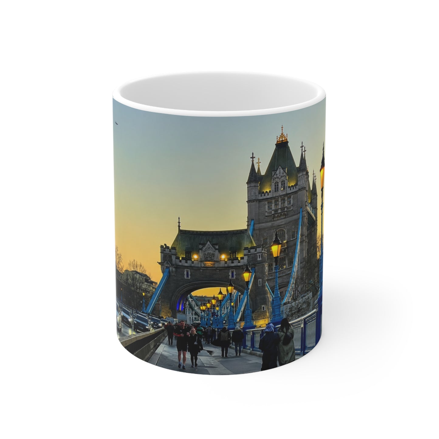 London Tower Bridge Photo Mug – Sunrise Cityscape Ceramic Coffee Cup (11oz, 15oz)