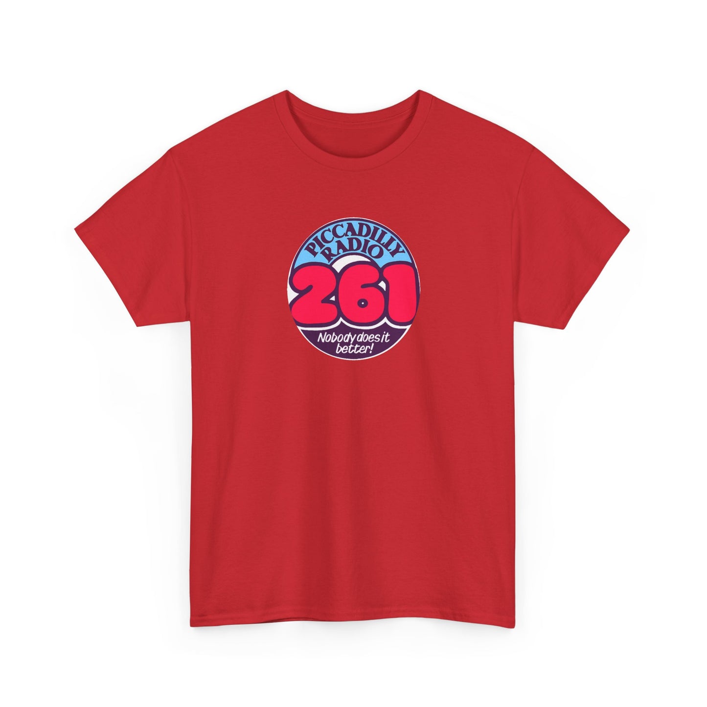 Piccadilly Radio '261' Logo T‑Shirt — Vintage Unofficial Radio Station Graphic Tee