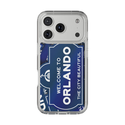 Orlando Clear Phone Case — "Welcome to Orlando" City Sign Design