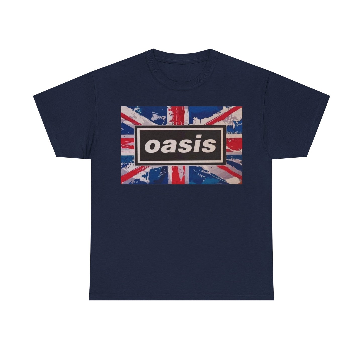 Oasis Union Jack Tee – Vintage British Band Logo T-Shirt