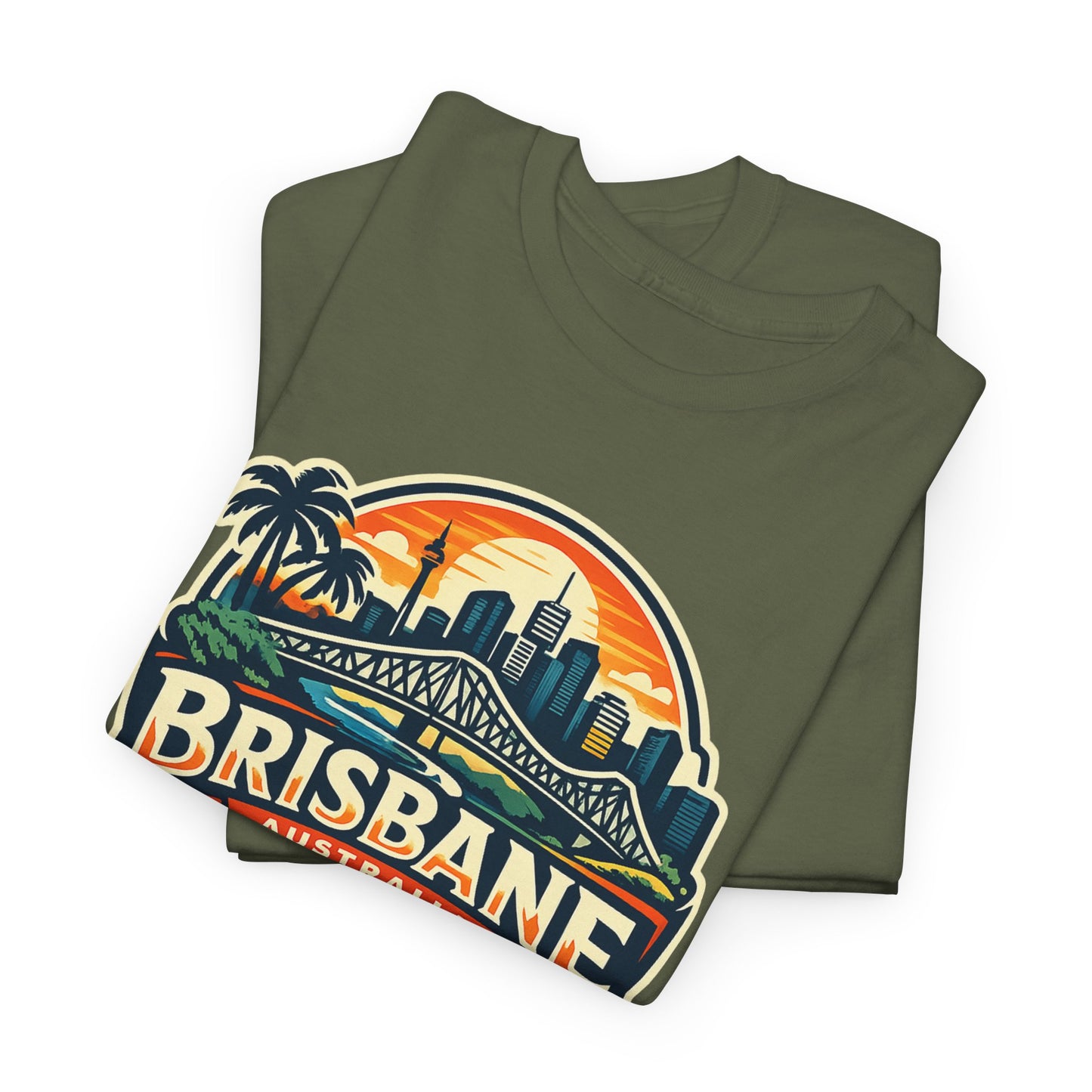 Brisbane Australia Vintage Sunset T-Shirt