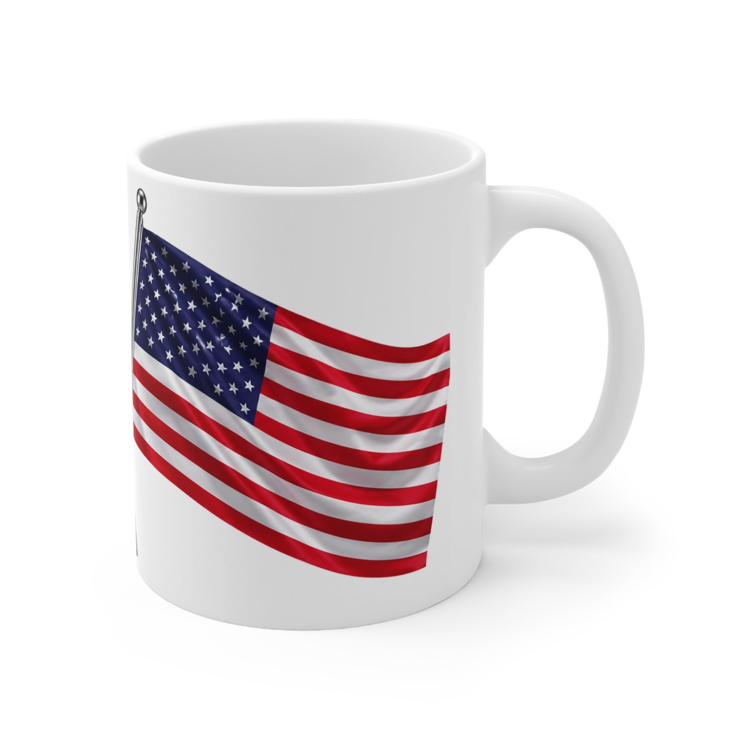 England & USA Crossed Flags Ceramic Coffee Mug — 11oz & 15oz