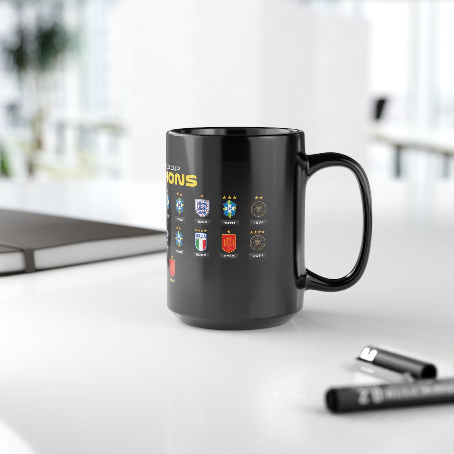 World Cup Champions Mug — All FIFA Winners Coffee Cup (11oz/15oz)