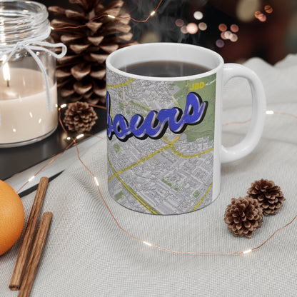 Neighbours Classic TV Soap  Map Ceramic Mug – Personalized City Map Coffee Cup (11oz/15oz)