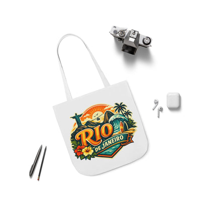 Rio de Janeiro Travel Tote — Retro Beach Canvas Bag
