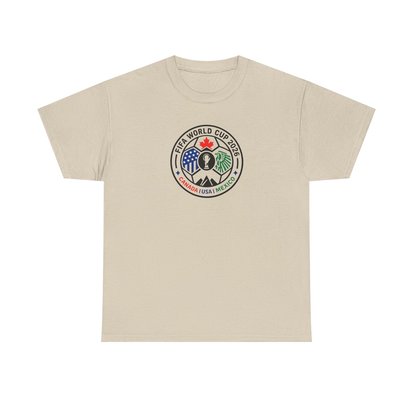 World Cup 2026 Soccer Tee — Canada USA Mexico Crest
