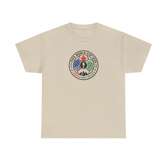 World Cup 2026 Soccer Tee — Canada USA Mexico Crest