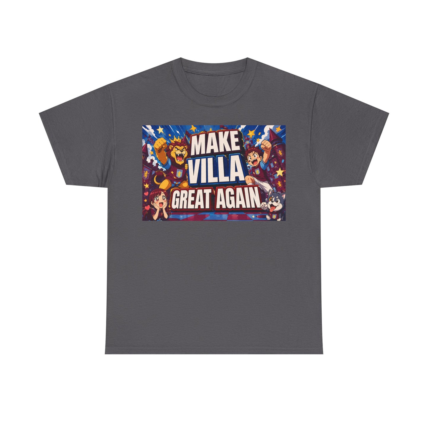 Aston VIlla Make Villa Great Again T-Shirt — Funny Political Parody Tee