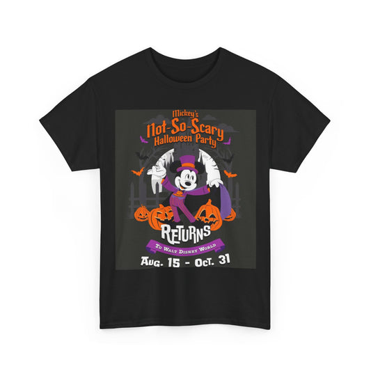 Not-So-Scary Halloween Party Tee — "Returns" Vintage Mickey Halloween Shirt