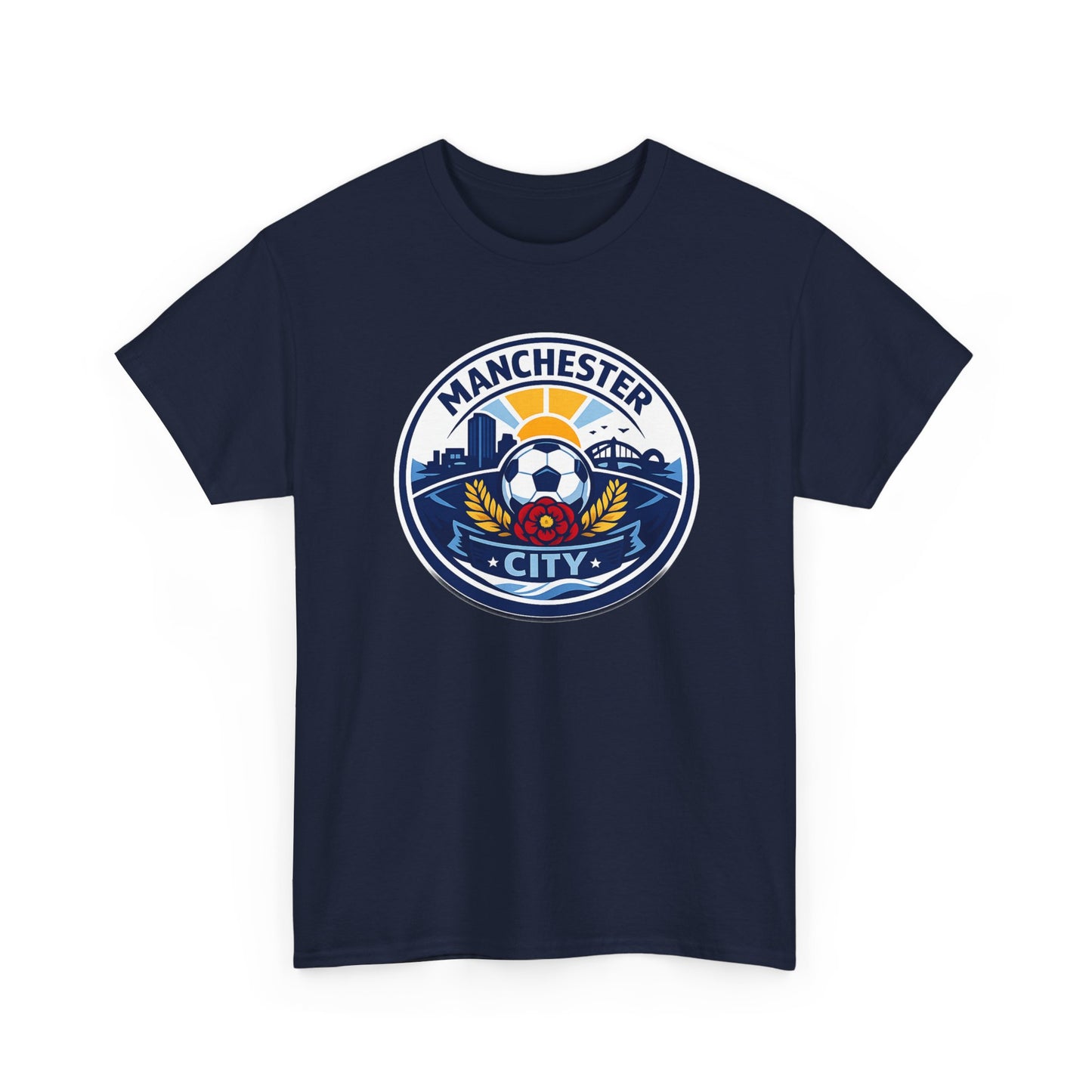 Manchester City Unofficial Soccer Logo T-Shirt — Football Fan Tee