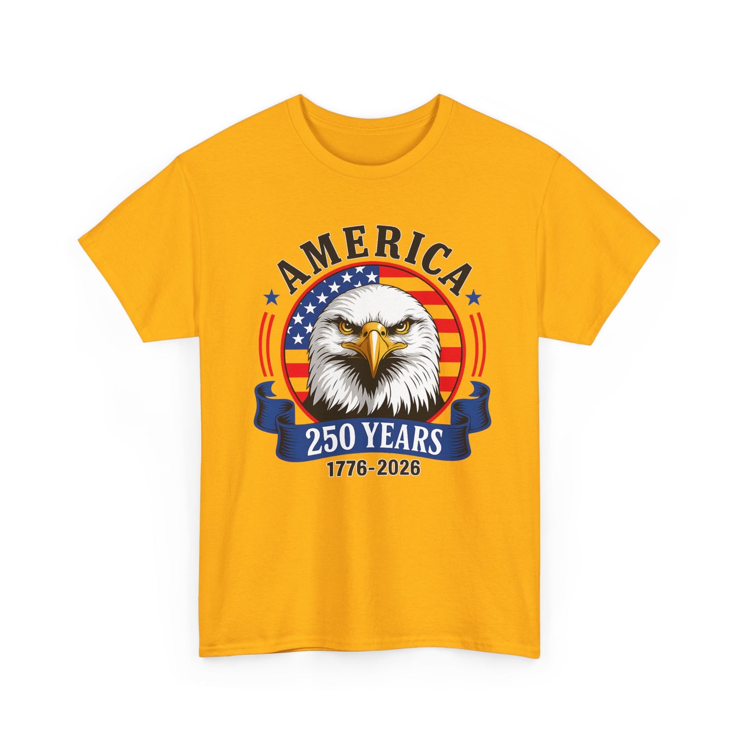 America 250 Years T-Shirt – Bald Eagle 1776–2026 Patriotic Tee