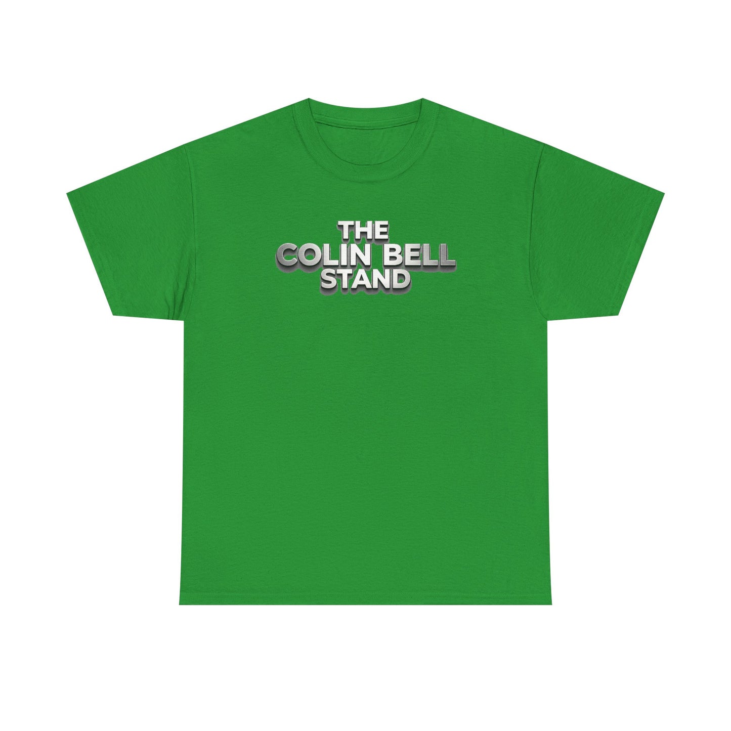 T-Shirt — “The Colin Bell Stand” Retro Chrome Text Tee
