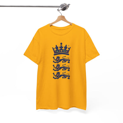 English Cricket T-Shirt — Vintage Cricket Crest Tee
