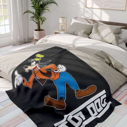 Top Dog Goofy Inspired Cartoon Cozy Throw Arctic Fleece Blanket
